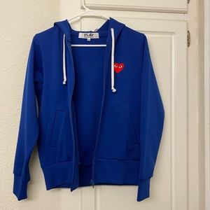 COMME DES GARCONS PLAY WOMEN'S ZIP-UP HOODIE